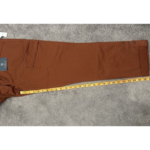 Democracy Ab Solution Cargo Utility Pants 12 Dark Orange High Rise Shaping Chic - Picture 8 of 12